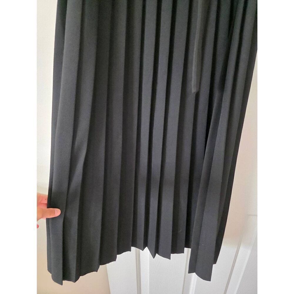 Karen millen Tailored Structured Crepe Forever Pleat Belted Midi Dress US 6 $399 - Picture 8 of 12